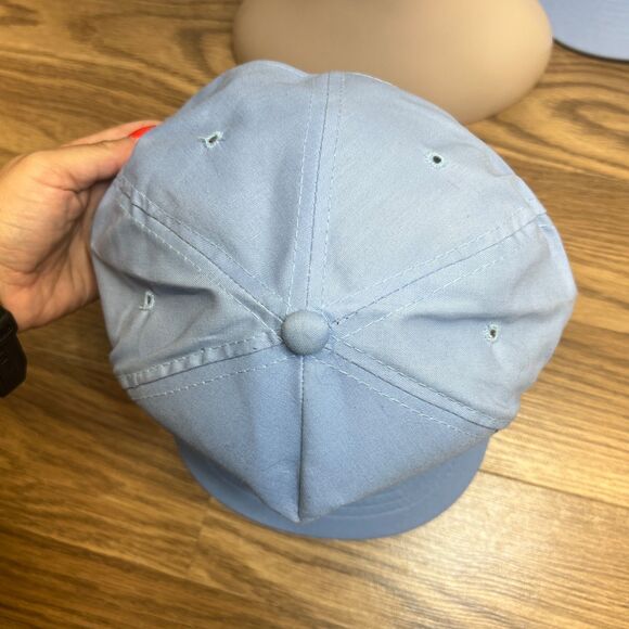 San Sun Headwear Blue BLANK Rope Trucker Hat 90s VINTAGE Cap DEADSTOCK x2 main image 8